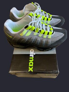 Cushion Sole Running Sneakers Neon Lace Sport Shoes Comfortable Casual Wear